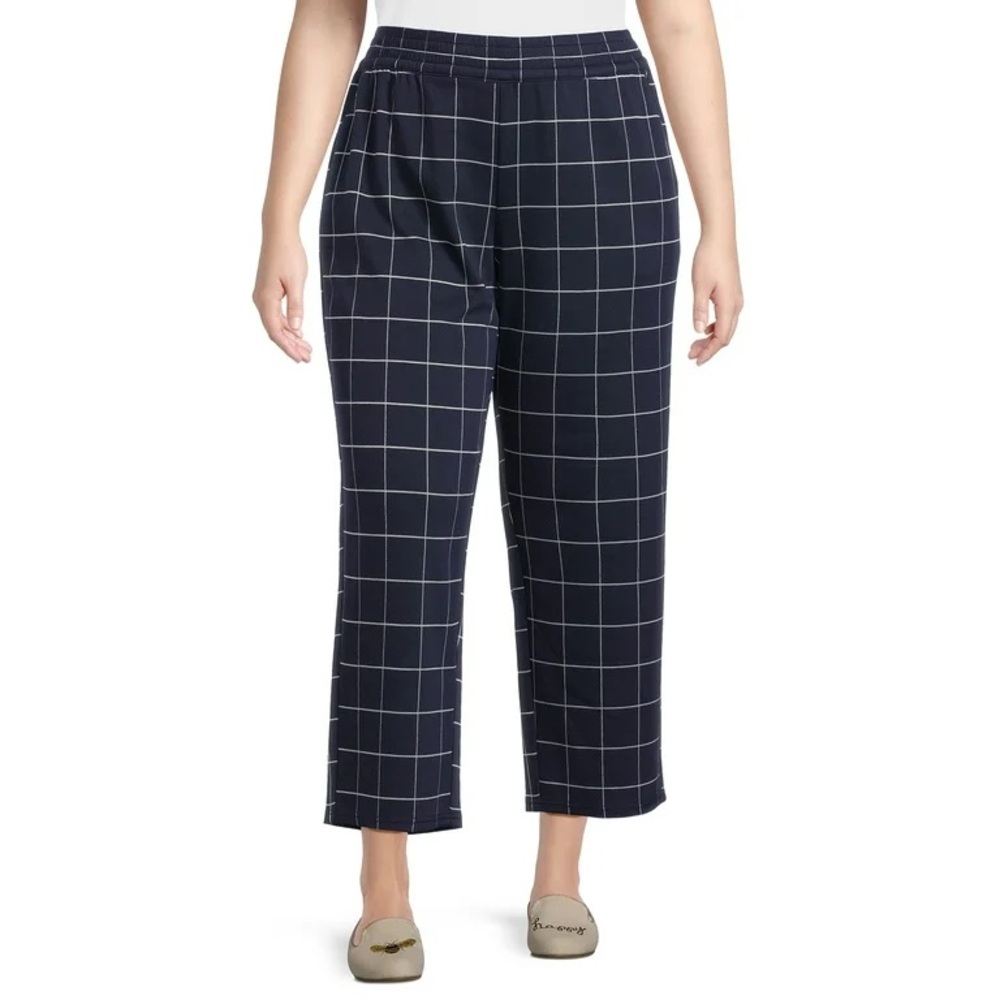 A New Day (2 pairs)Women's Block High-Rise Skinny Ankle Pants Navy/White Size XS